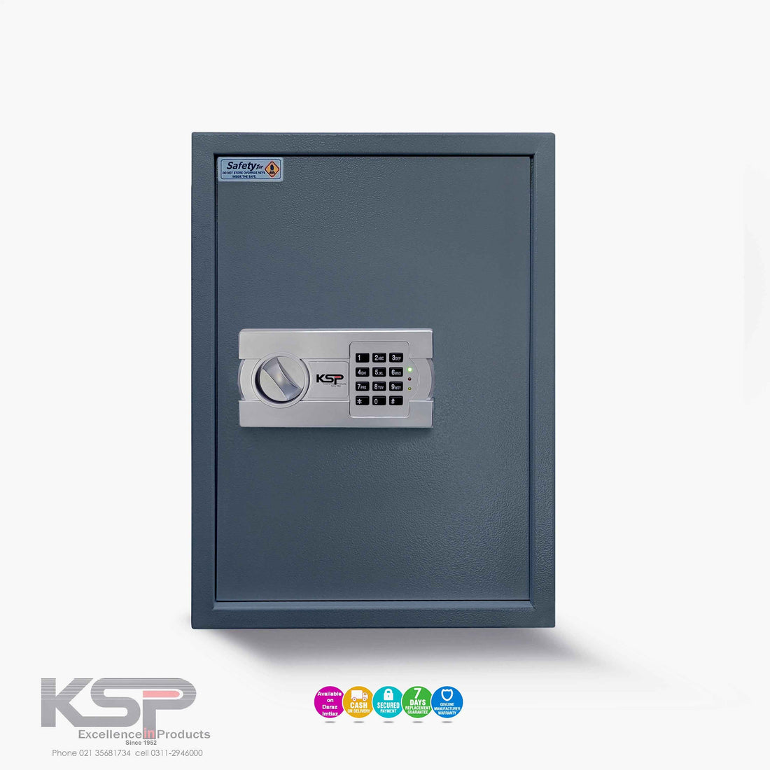 KSP Digital Key Cabinet Locker steel security cabinet with electronic keypad lock and visible KSP logo