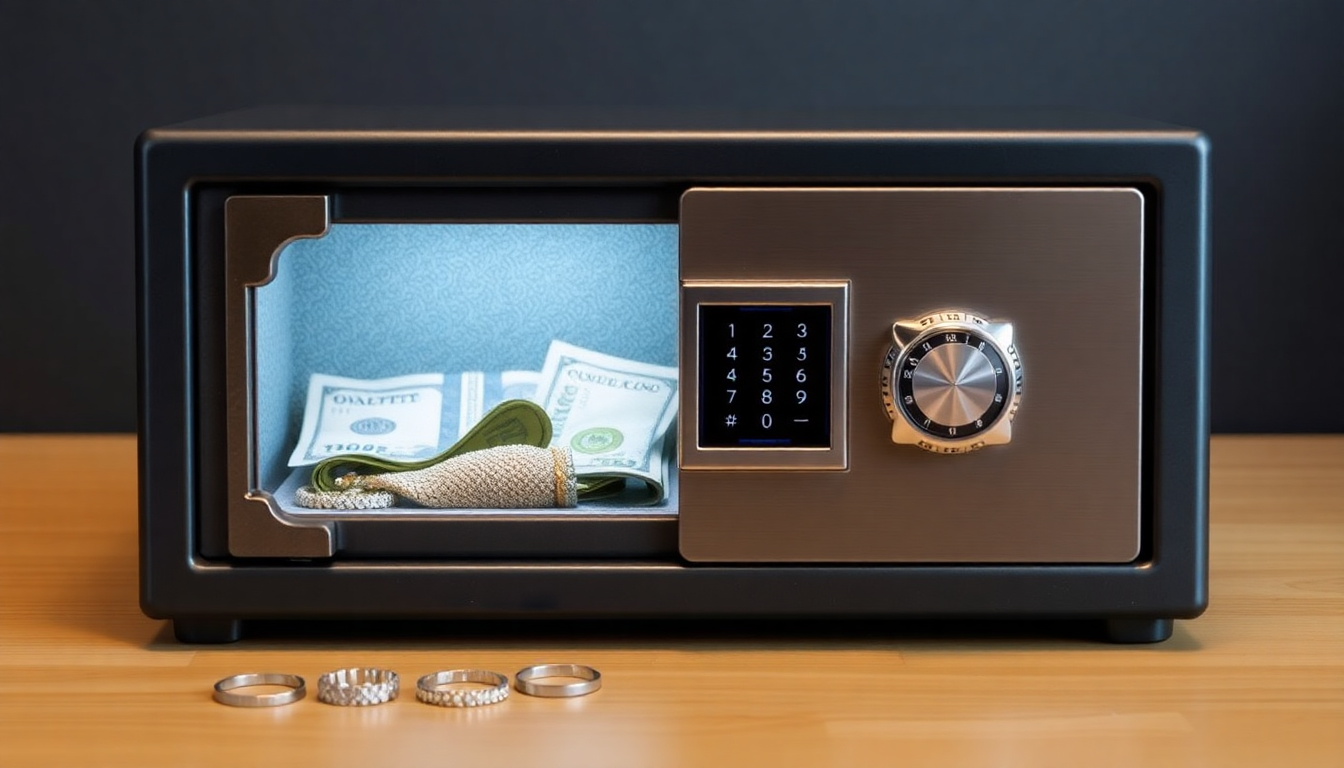 cash and jewelry biometric safes