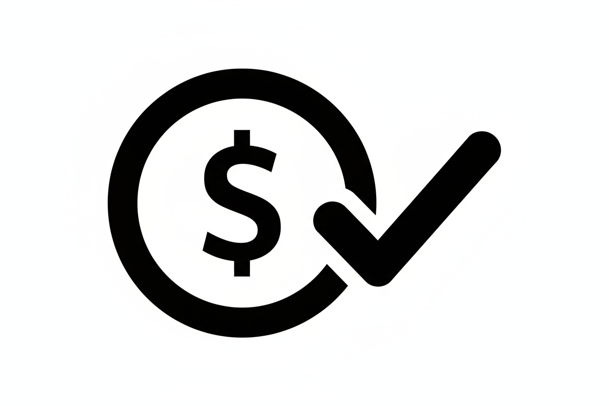 3. Value for Money CREATE ICON IN BLACK COLOUR