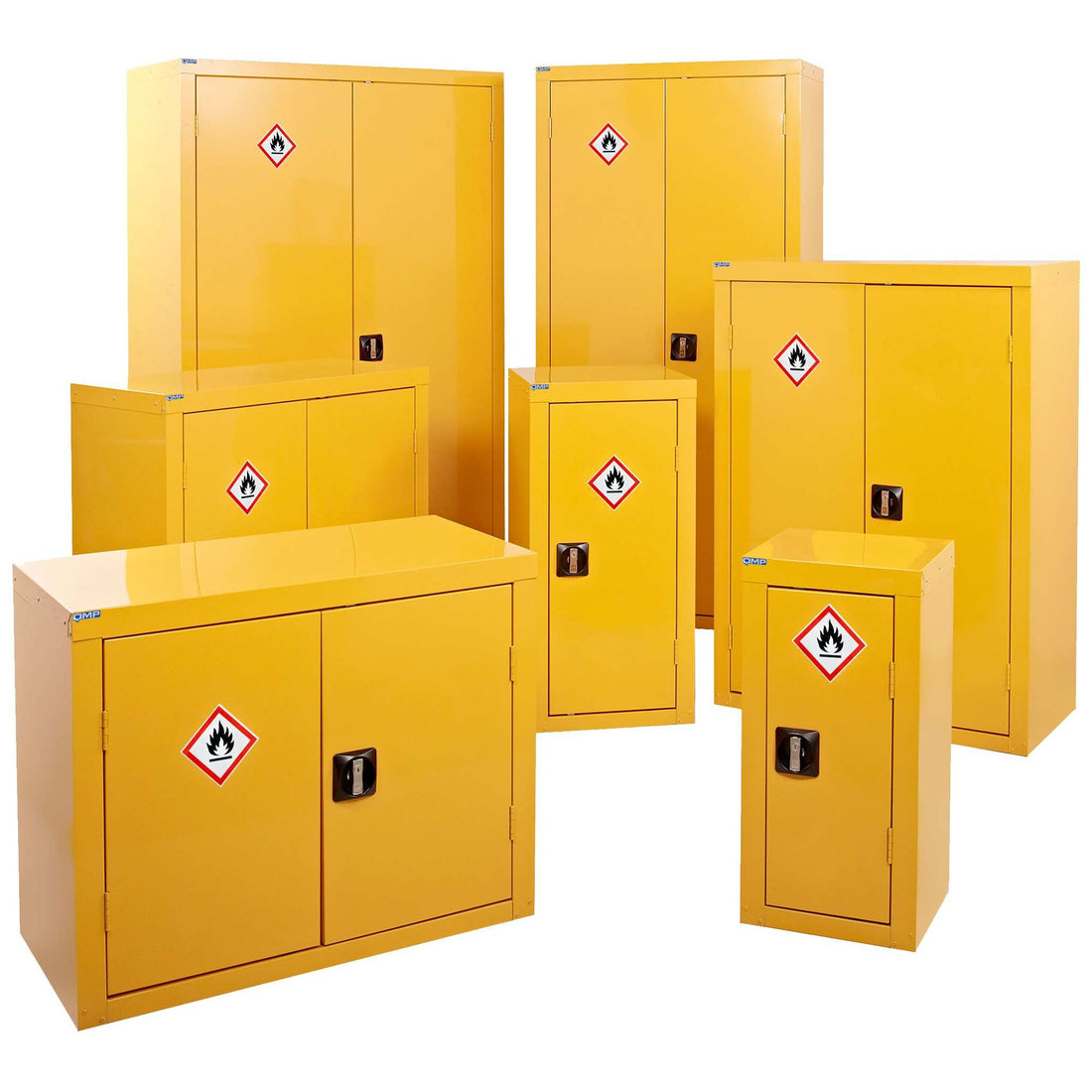 Kashif Steel Products Chemical Storage Cabinets in yellow with fireproof lining for safe chemical storage