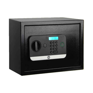 Digital Safe Black Crinkle Fingerprint with Electronic Lock and LED Display for Secure Storage