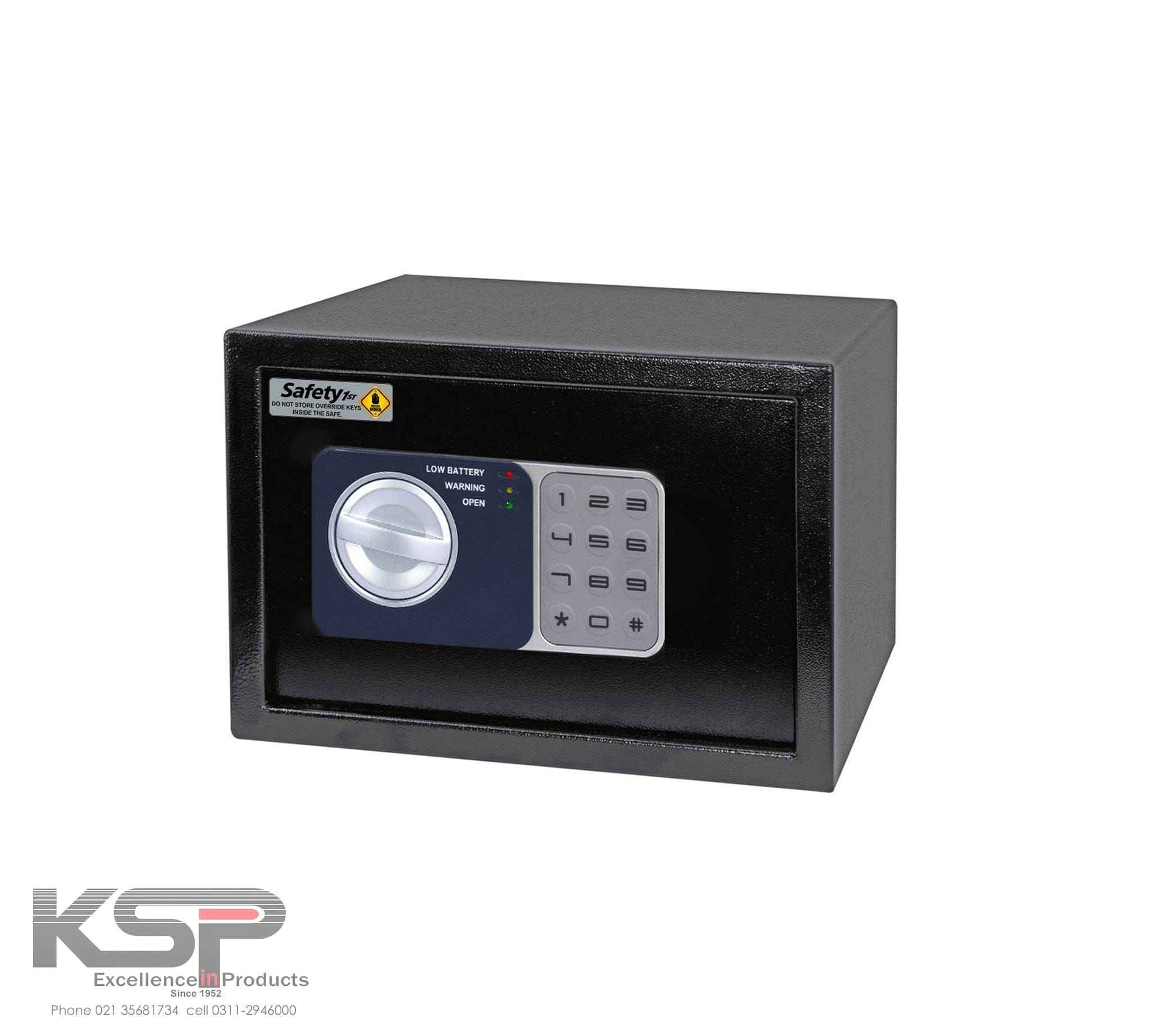 KSP Digital Locker EGN-20 black security safe with electronic keypad and rotating handle