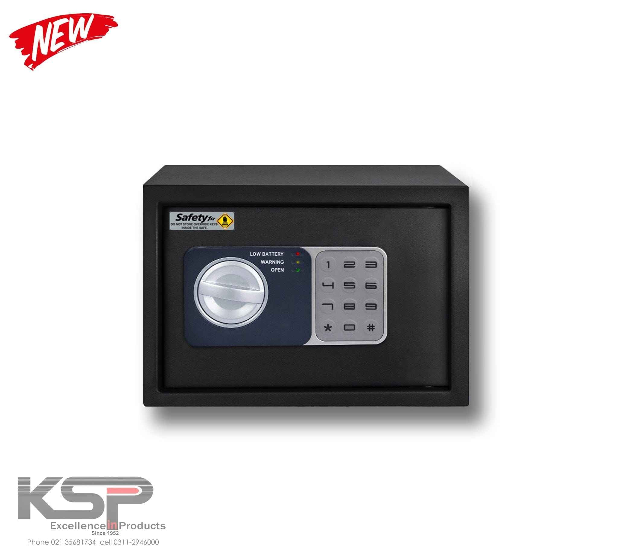KSP digital locker EGN-20 black security safe with keypad and secure locking system