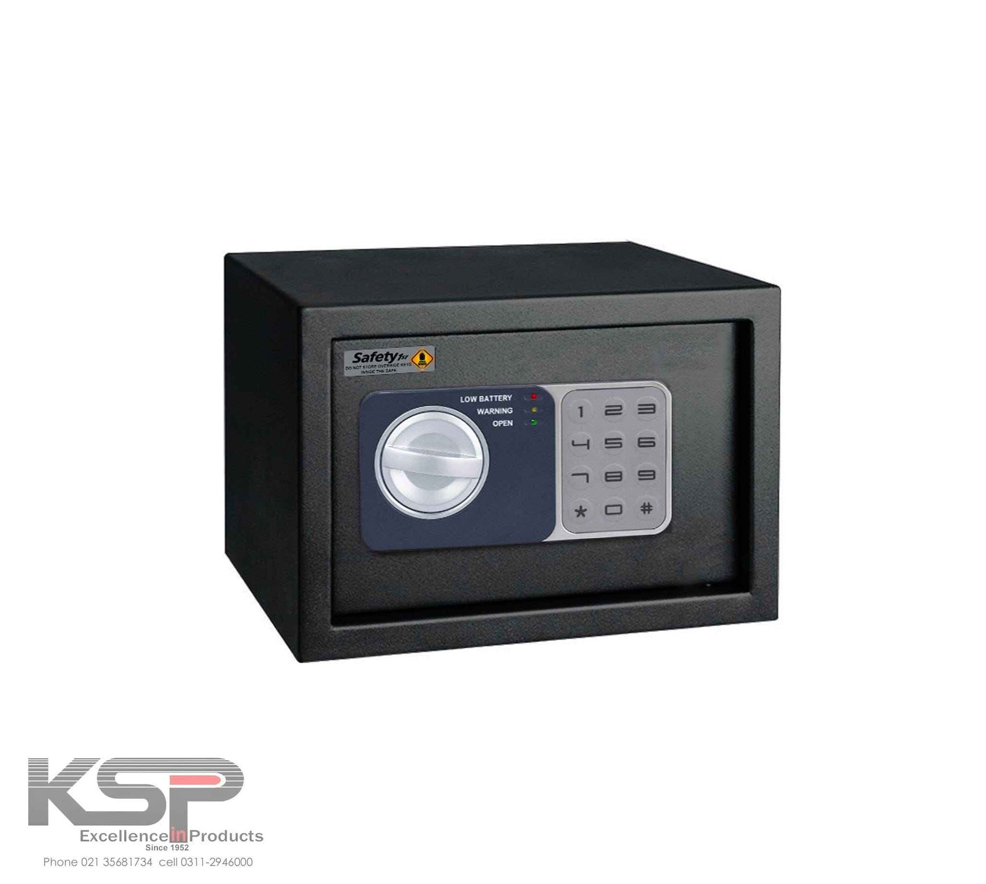 KSP Digital Locker EGN-20 black security safe with digital keypad and manual lock