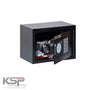 KSP Digital Locker EGN-20 black security safe with digital keypad and manual lock