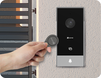 EZVIZ HP5 1080p Smart Video Doorphone with Biometric Keypad in Black for Enhanced Security