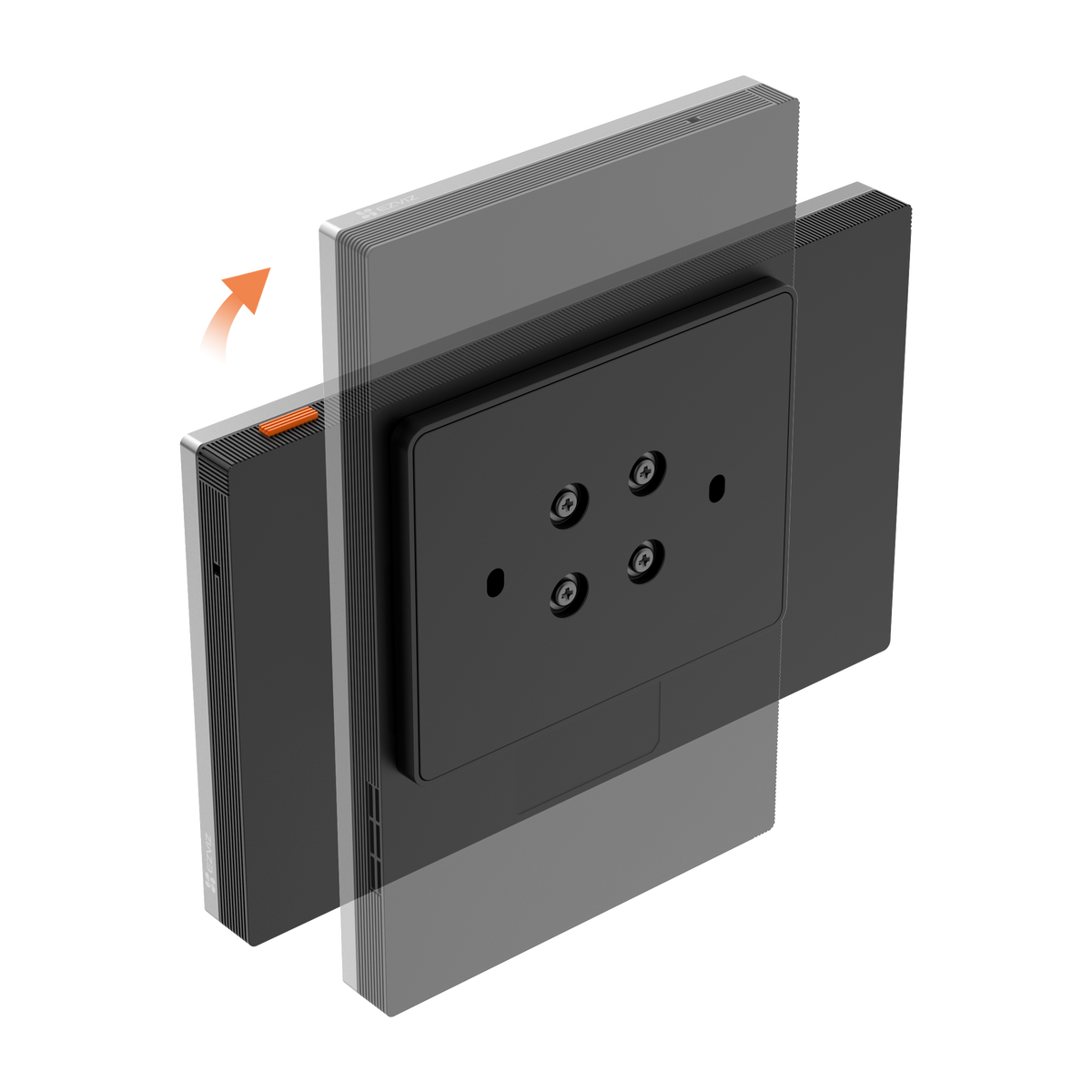 EZVIZ SD7 Smart Screen with a sleek design and multiple control options in black