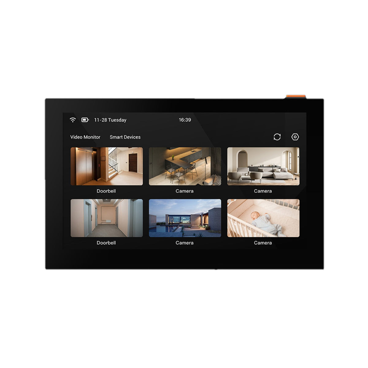 EZVIZ SD7 Smart Screen with touchscreen interface for smart home device management