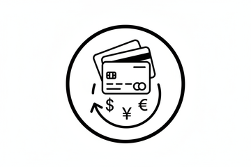 flexible payment icon in black colour