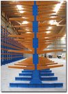 KSP SafeVault industrial shelving with heavy duty racking holding stacked boxes on pallets