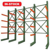 KSP SafeVault industrial shelving with heavy duty racking holding stacked boxes on pallets