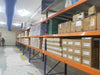 KSP SafeVault industrial shelving with heavy duty racking holding stacked boxes on pallets