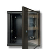 Kashif Steel Products 12U Wall Mount Server Rack Cabinet with Clear Glass Door for Easy Access