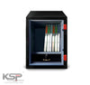 KSP Bio-Metric Safe FRB-24 red door with electronic fingerprint keypad dial and sturdy black frame safe