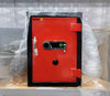 KSP Bio-Metric Safe FRB-24 red door with electronic fingerprint keypad dial and sturdy black frame safe
