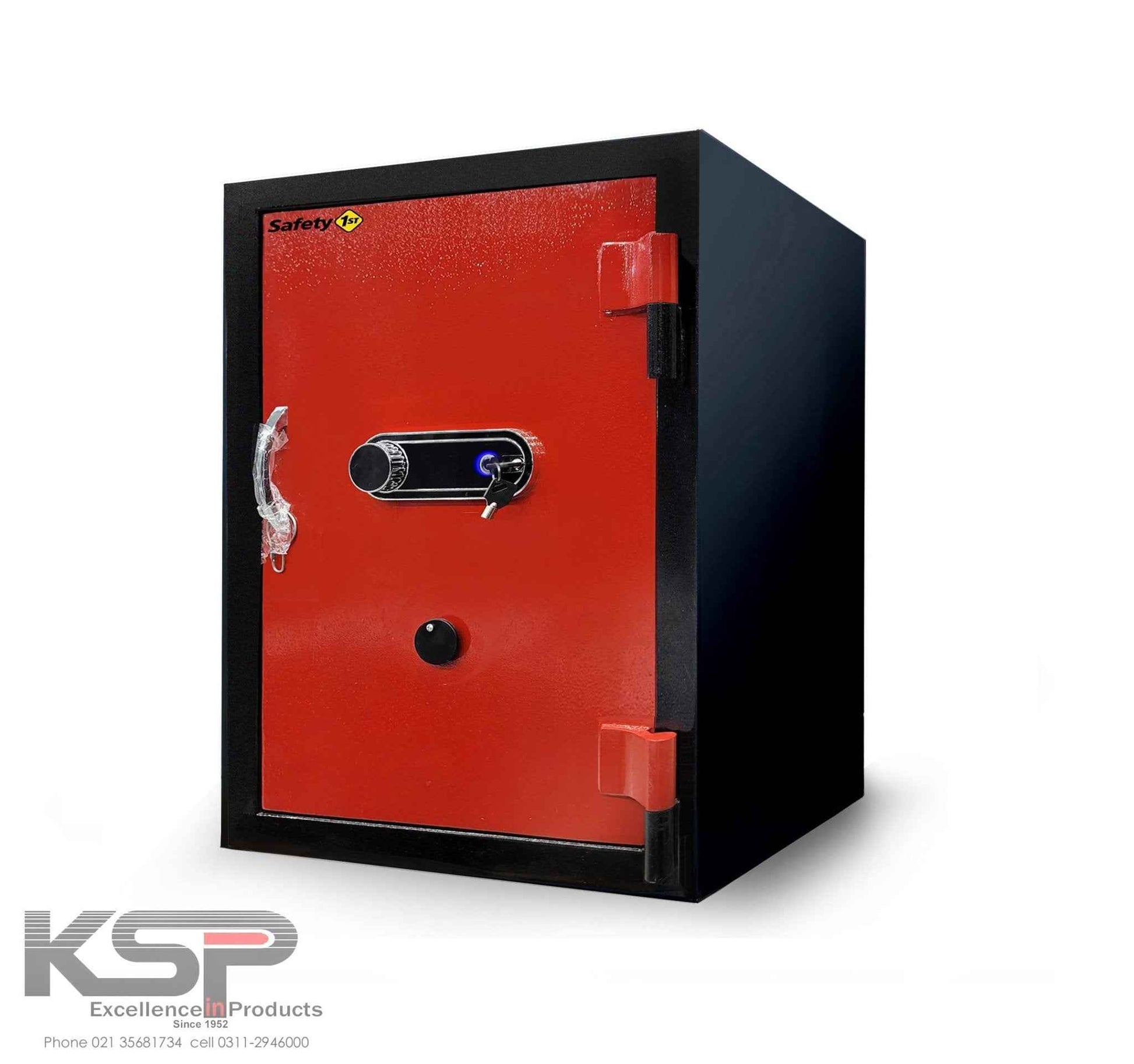KSPSafe and Vault Bio-Metric Safe FRB-28 red door black body electronic fingerprint lock
