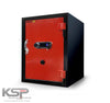 Bio-Metric Safe FRB-28 red door black body security safe with electronic keypad and fingerprint lock