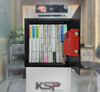 Digital Biometric Locker EBN-30 KSP branded gray compact security safe with keypad and fingerprint reader