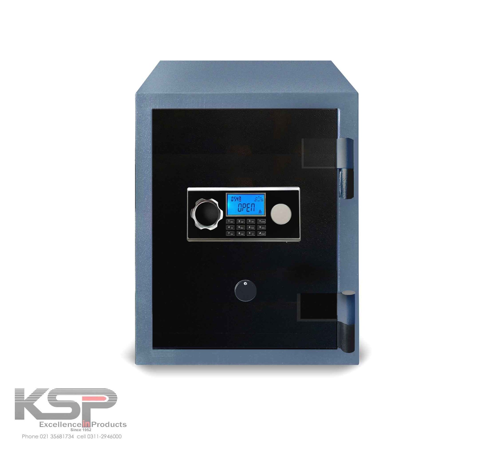 KSP security safe Digital Fire Resistence FRD-24 steel safe with electronic keypad dial and blue LCD display