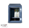KSP red and black security safe with digital keypad key lock and solid hinges Digital Fire Resistence FRD-24