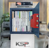 KSPSafe&Vault Digital Locker ECN-30 security safe with electronic keypad and rotary handle in gray