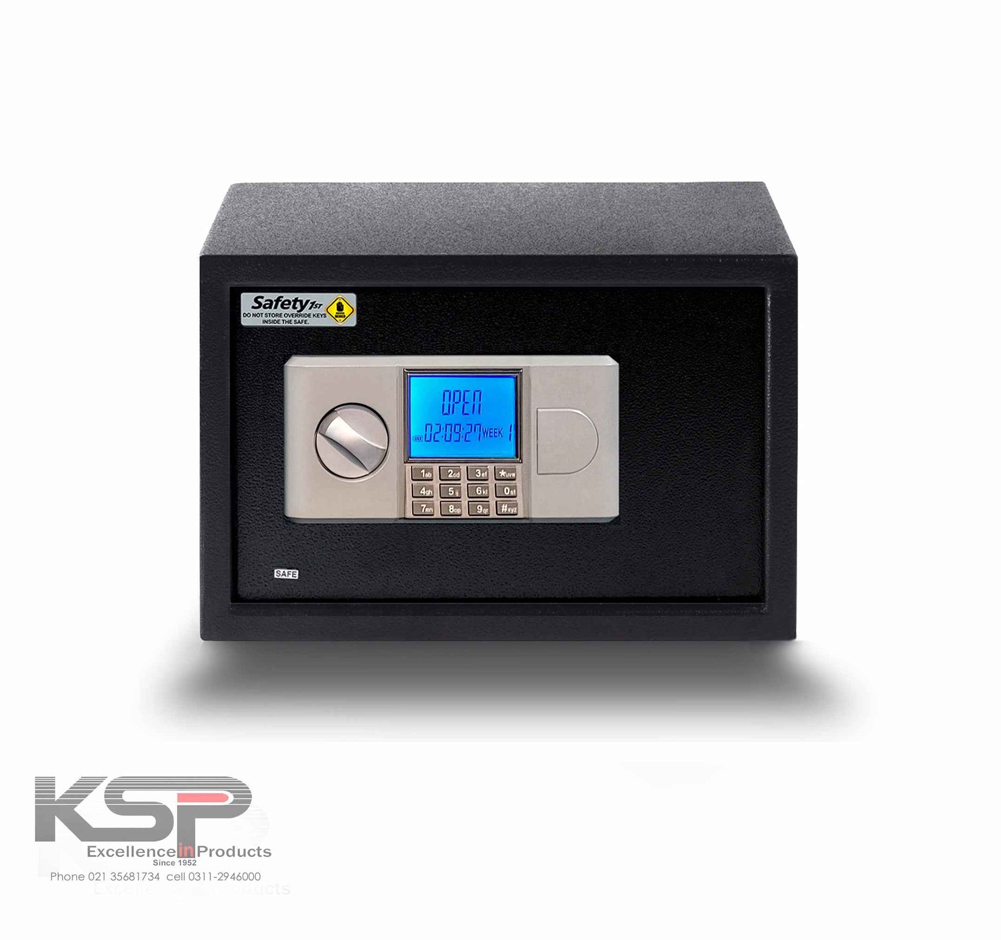 KSPSafe&Vault Digital Locker ED-25 black electronic safe with keypad and digital display