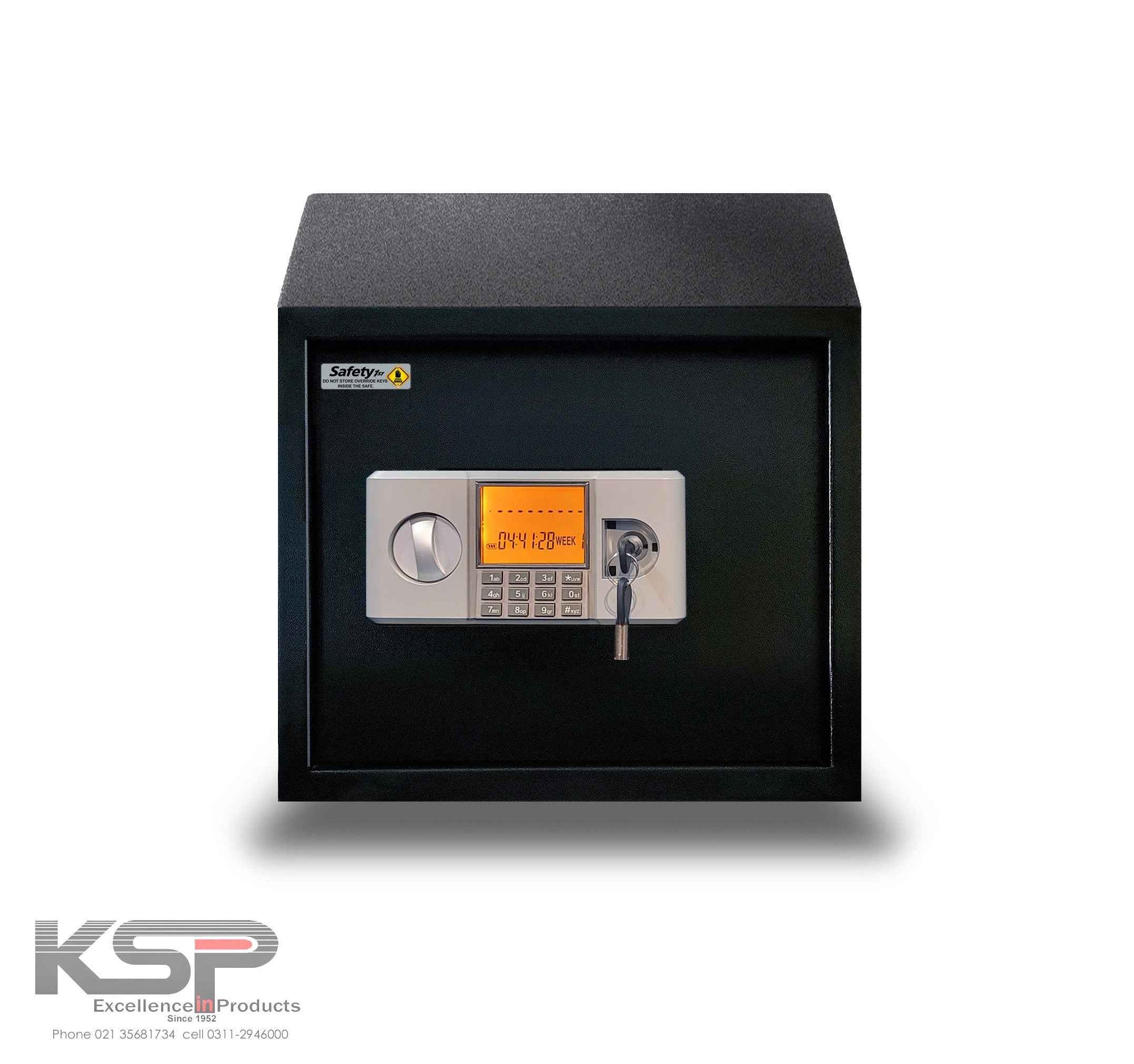 KSPSafe&Vault Digital Locker ED-30 black security safe with digital keypad and key lock