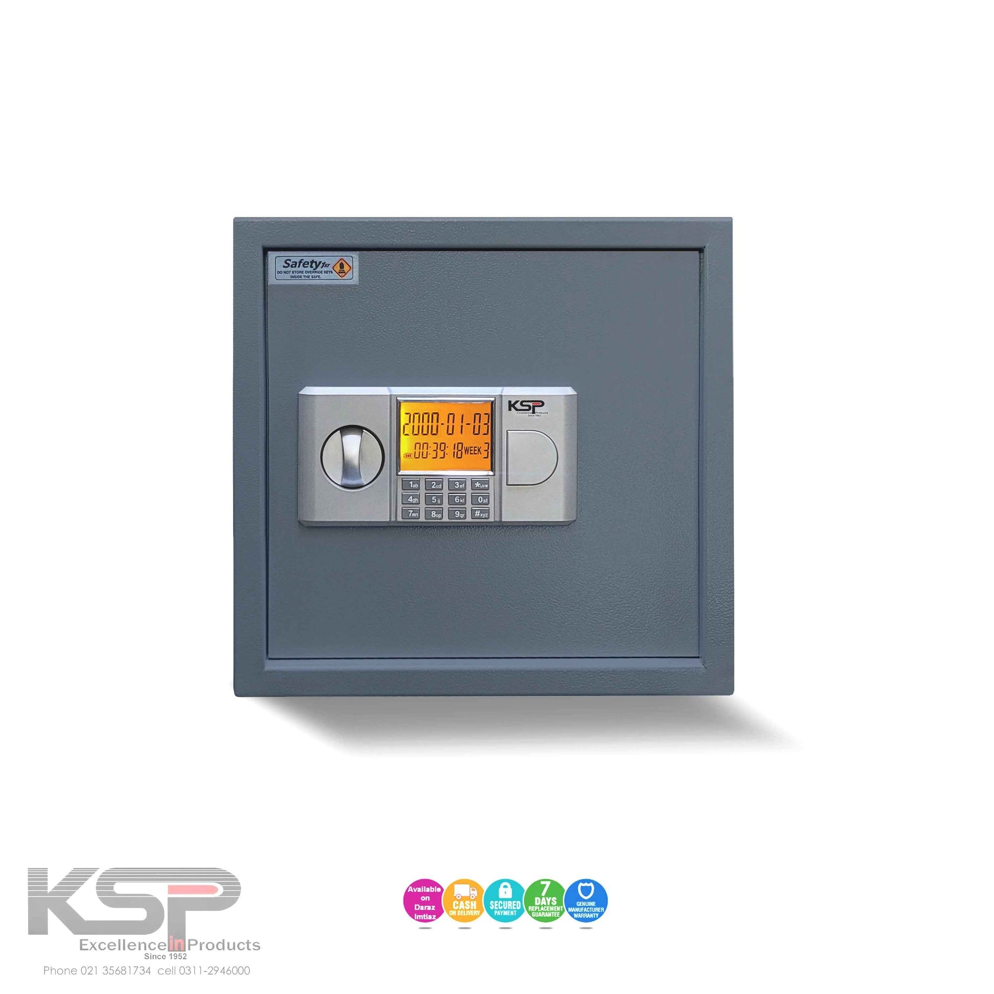 KSPSafe&Vault Digital Locker ED-30 security safe with digital keypad and display lock