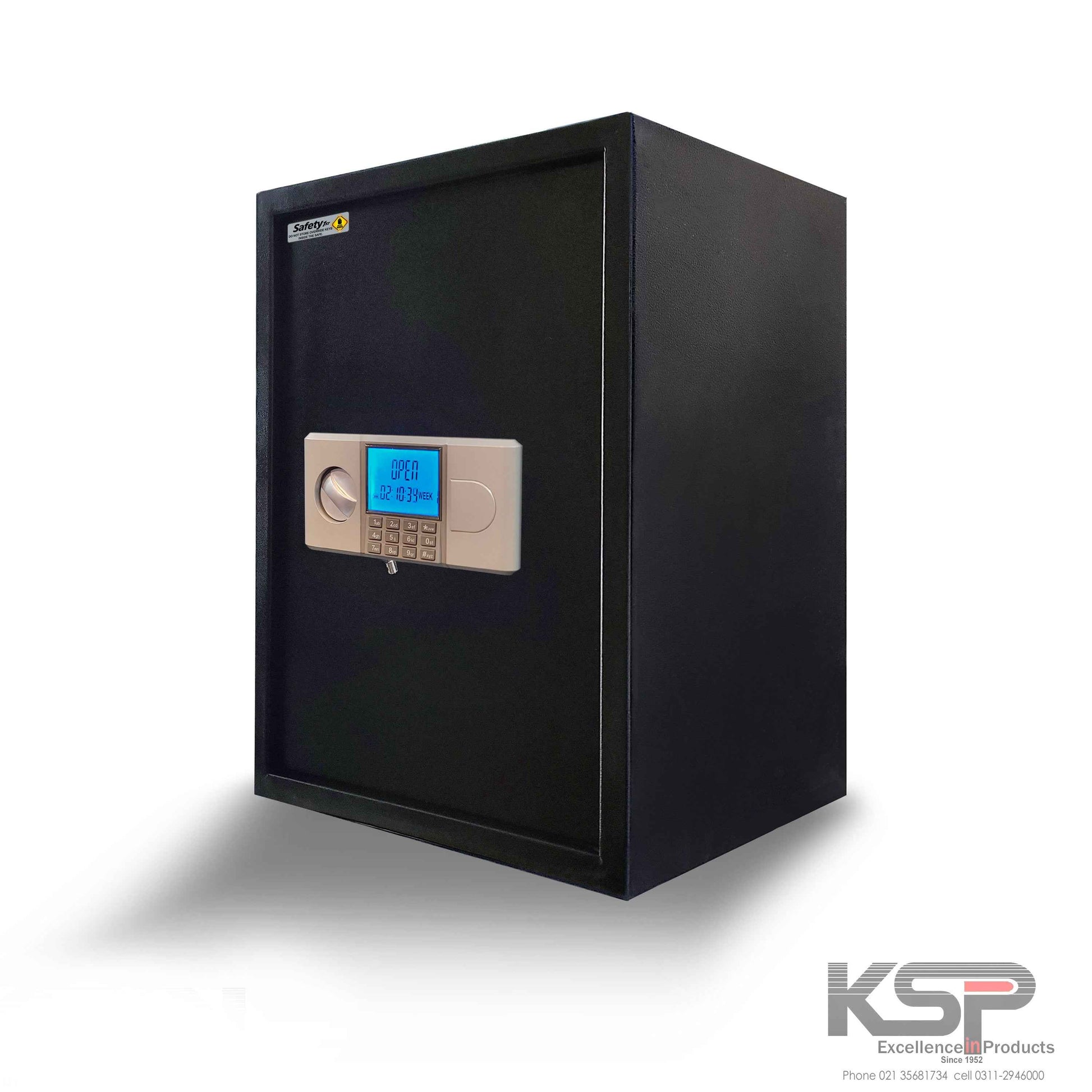 KSPSafe&Vault Digital Locker ED-50 black security safe with digital keypad and display screen