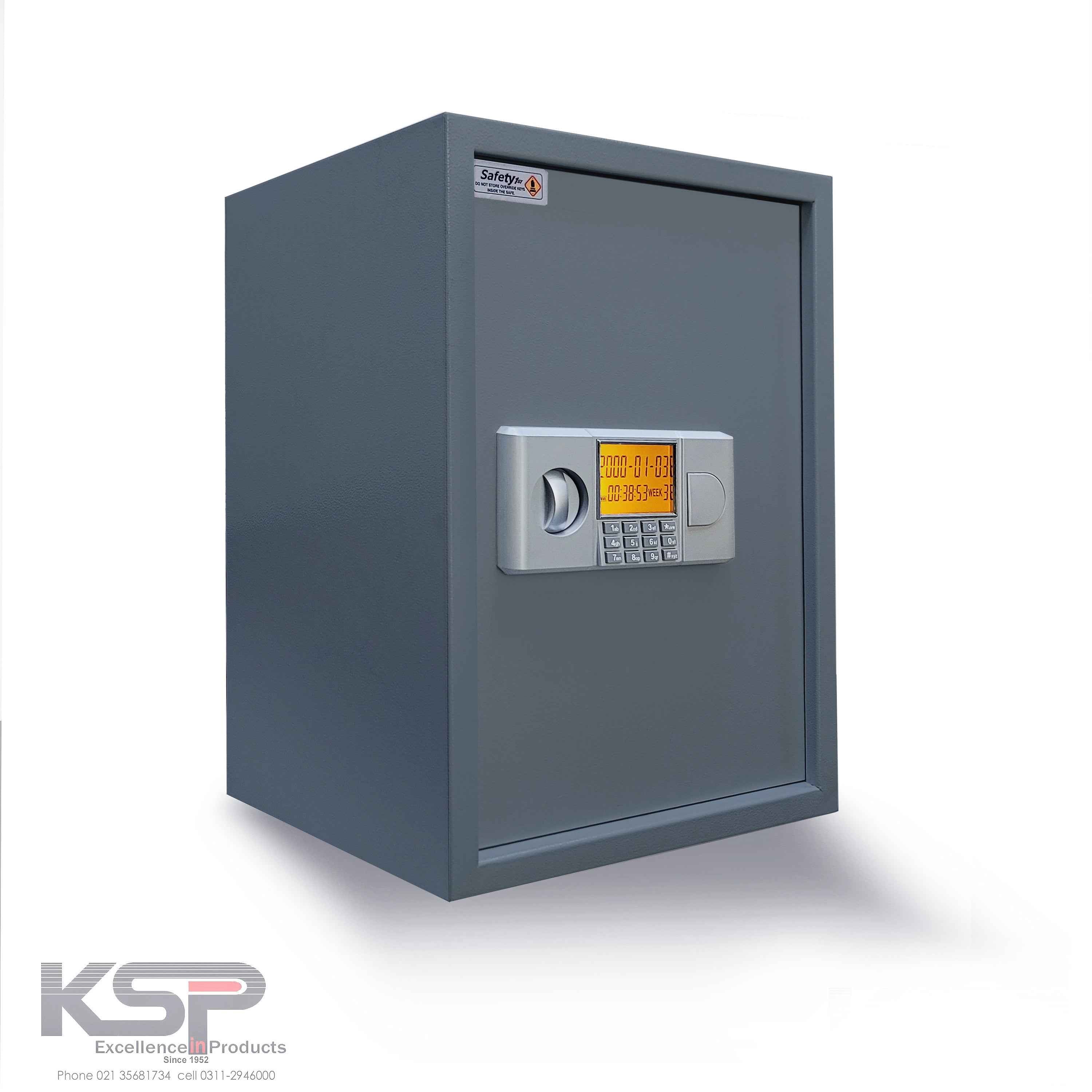 KSPSafe&Vault Digital Locker ED-50 gray security safe with electronic keypad and display