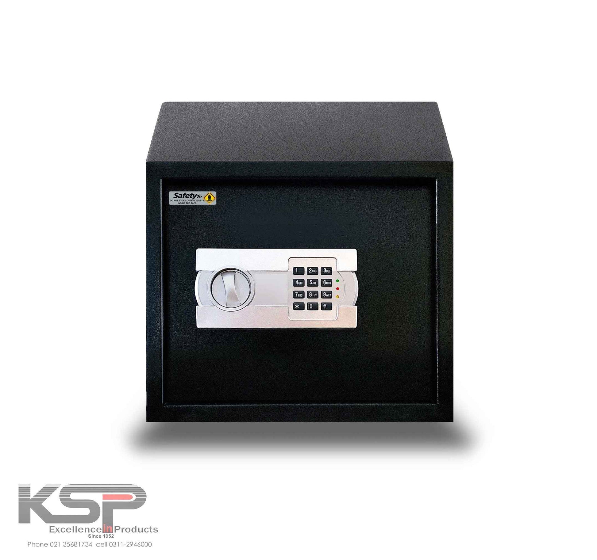 KSPSafe&Vault Digital Locker EG-30 black security safe with electronic keypad and rotary handle
