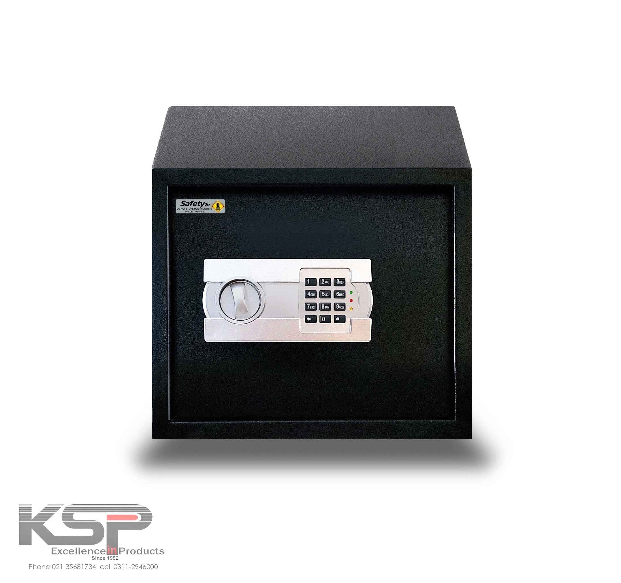KSPSafe&Vault Digital Locker EG-30 black security safe with electronic keypad and rotary handle