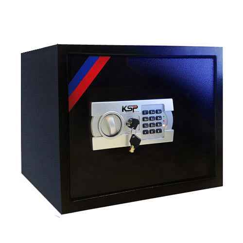 KSPSafe&Vault Digital Locker EG-30 black security safe with digital keypad and key lock