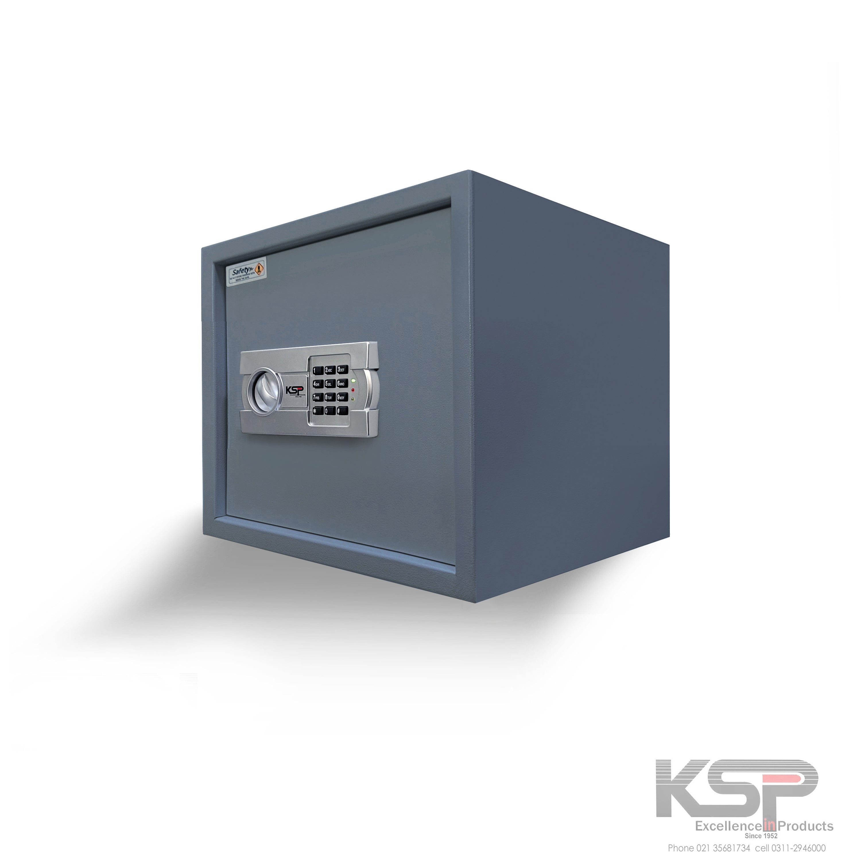 KSPSafe&Vault Digital Locker EG-30 security safe with electronic keypad lock in gray
