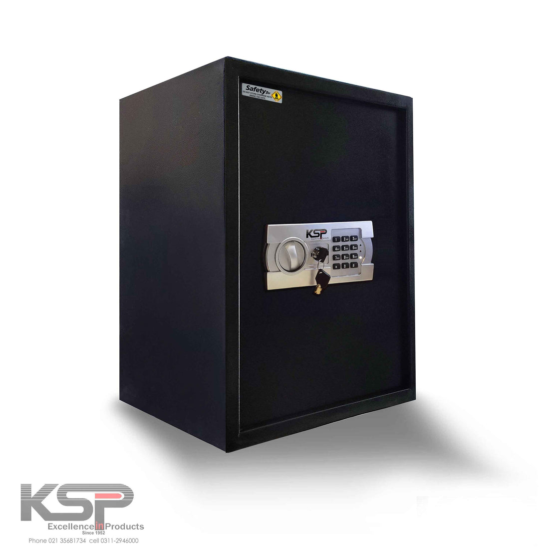 KSPSafe&Vault black security safe with digital keypad and key lock Digital Locker EG-50 