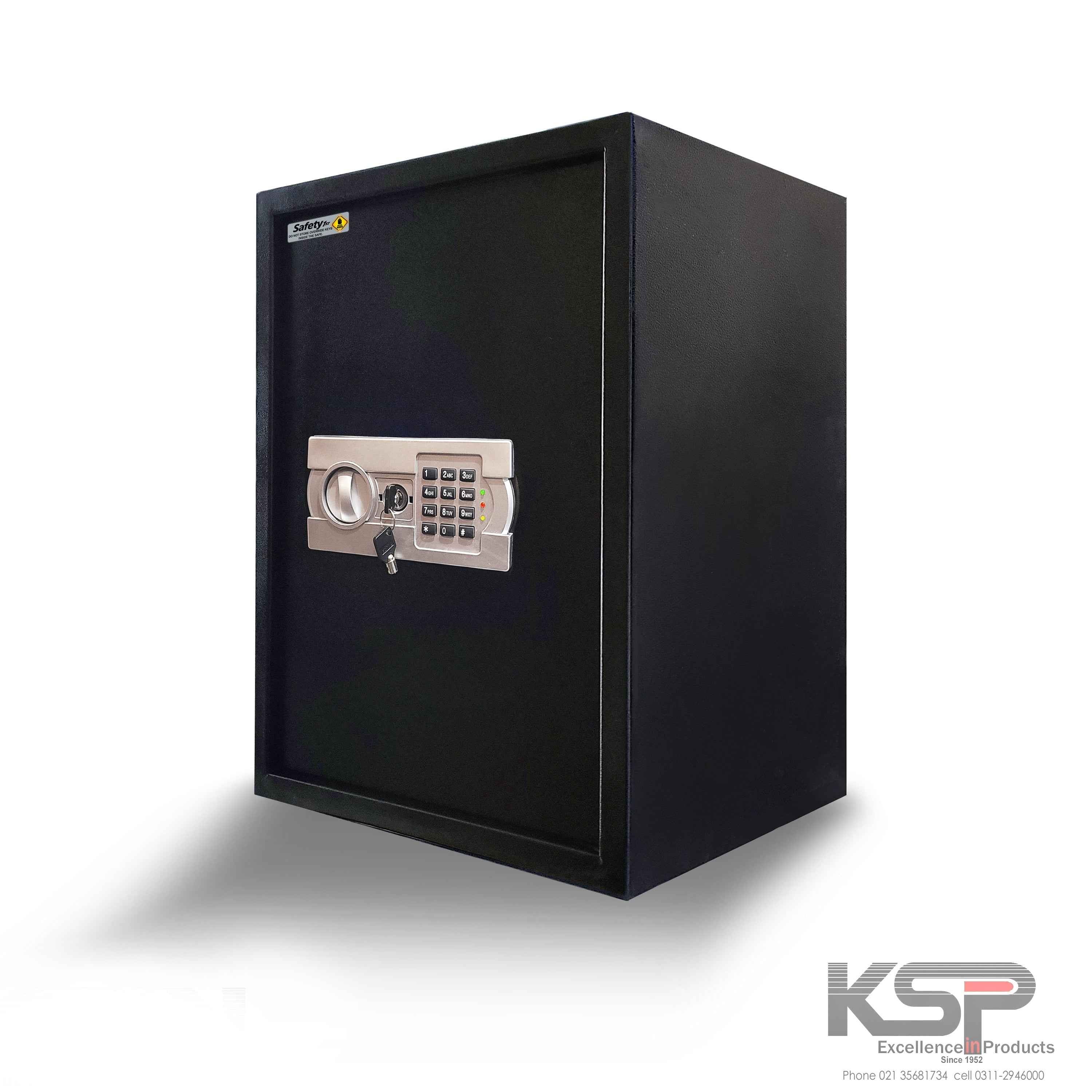 KSPSafe&Vault black security safe with digital keypad and key lock Digital Locker EG-50
