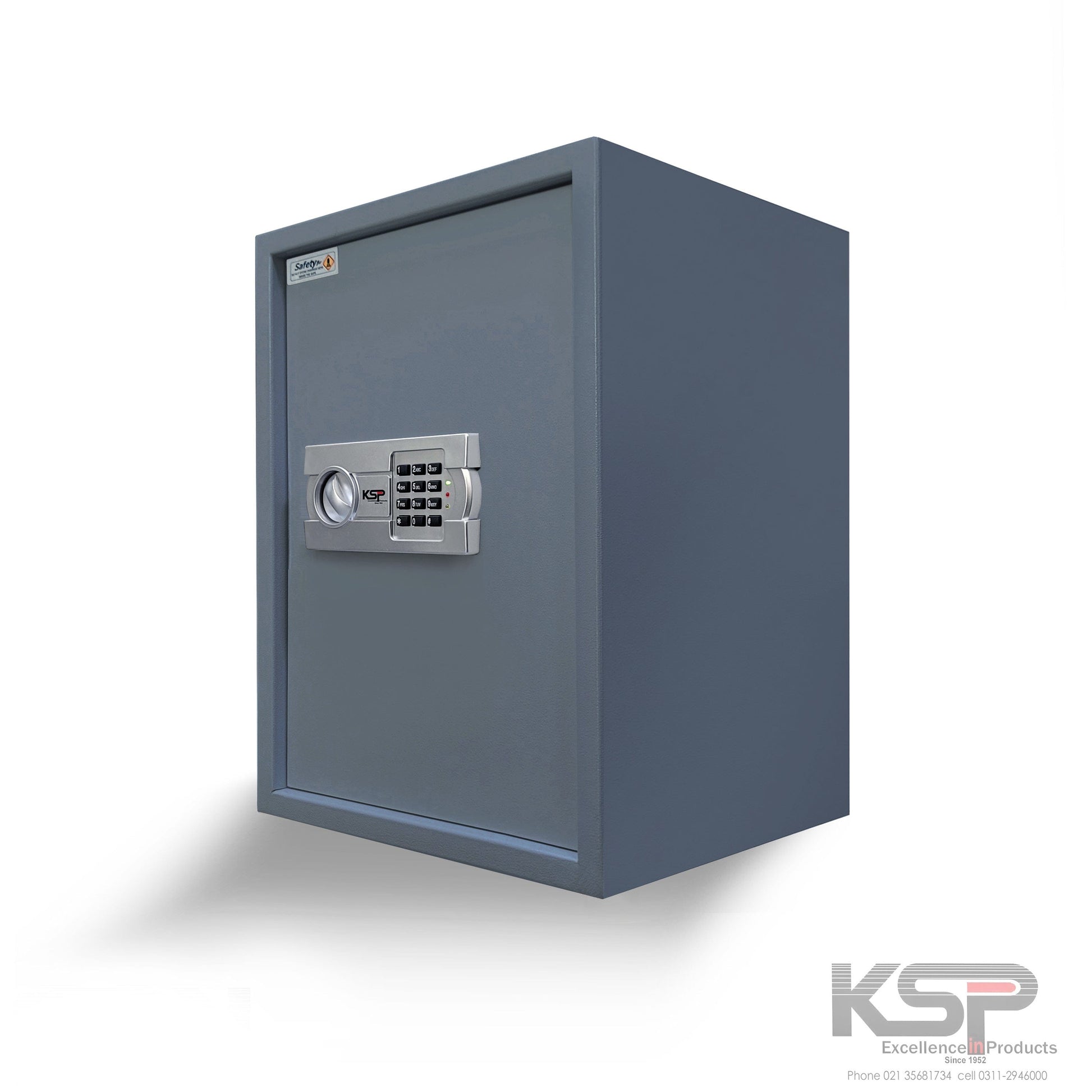 KSPSafe&Vault Digital Locker EG-50 security safe with electronic keypad lock in gray