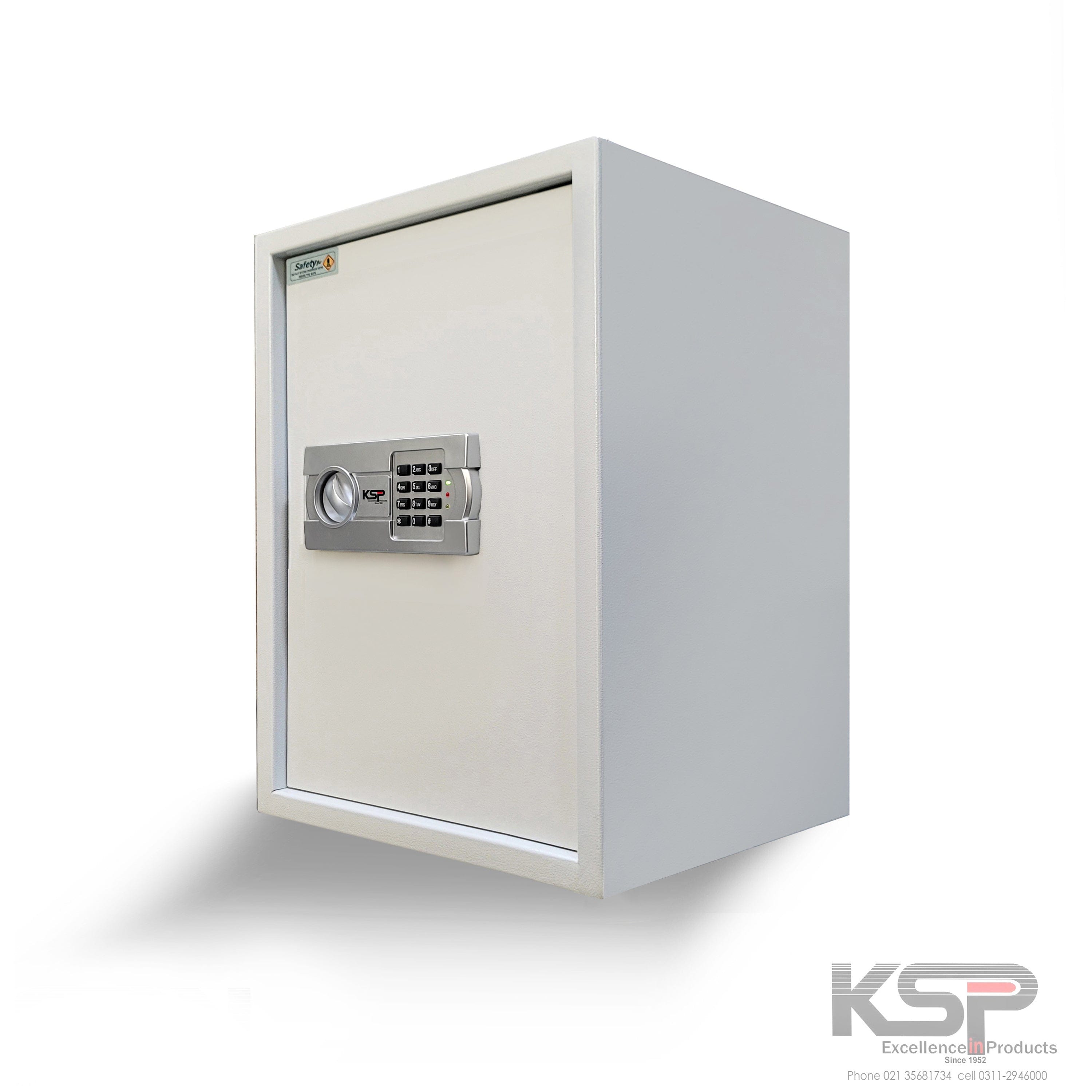 KSPSafe&Vault Digital Locker EG-50 white security safe with electronic keypad lock