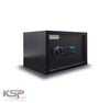 Black compact security safe with electronic keypad and rotary handle Digital Locker EGN-25 for home use