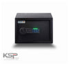 Black compact security safe with electronic keypad and rotary handle Digital Locker EGN-25 for home use