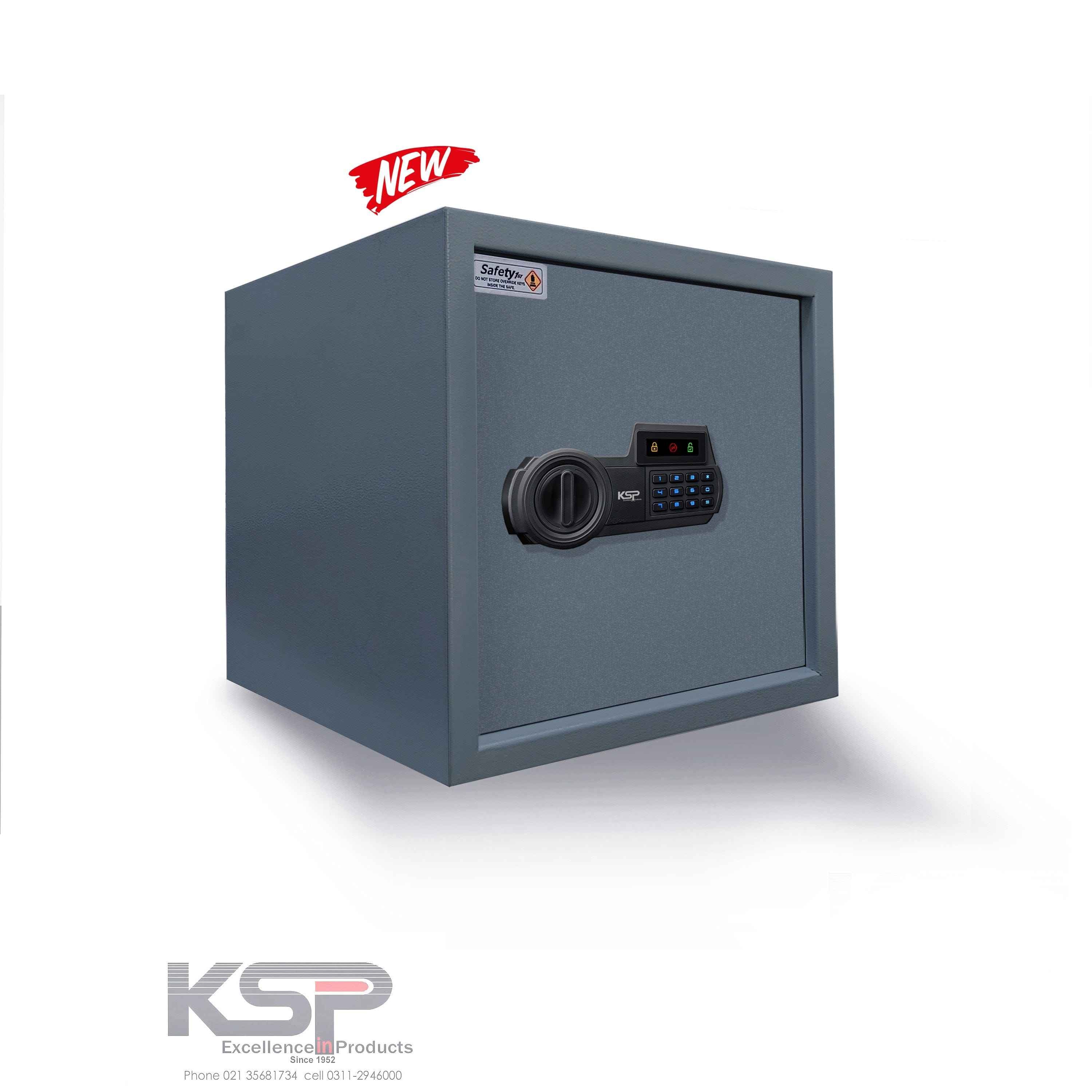 KSPSafe&Vault Digital Locker EGN-30N security safe with electronic keypad lock in gray