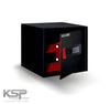 KSPSafe&Vault Digital Locker EM-30 black security safe with electronic keypad lock and digital display