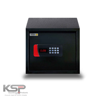 KSPSafe&Vault Digital Locker EM-30 black security safe with electronic keypad lock and digital display