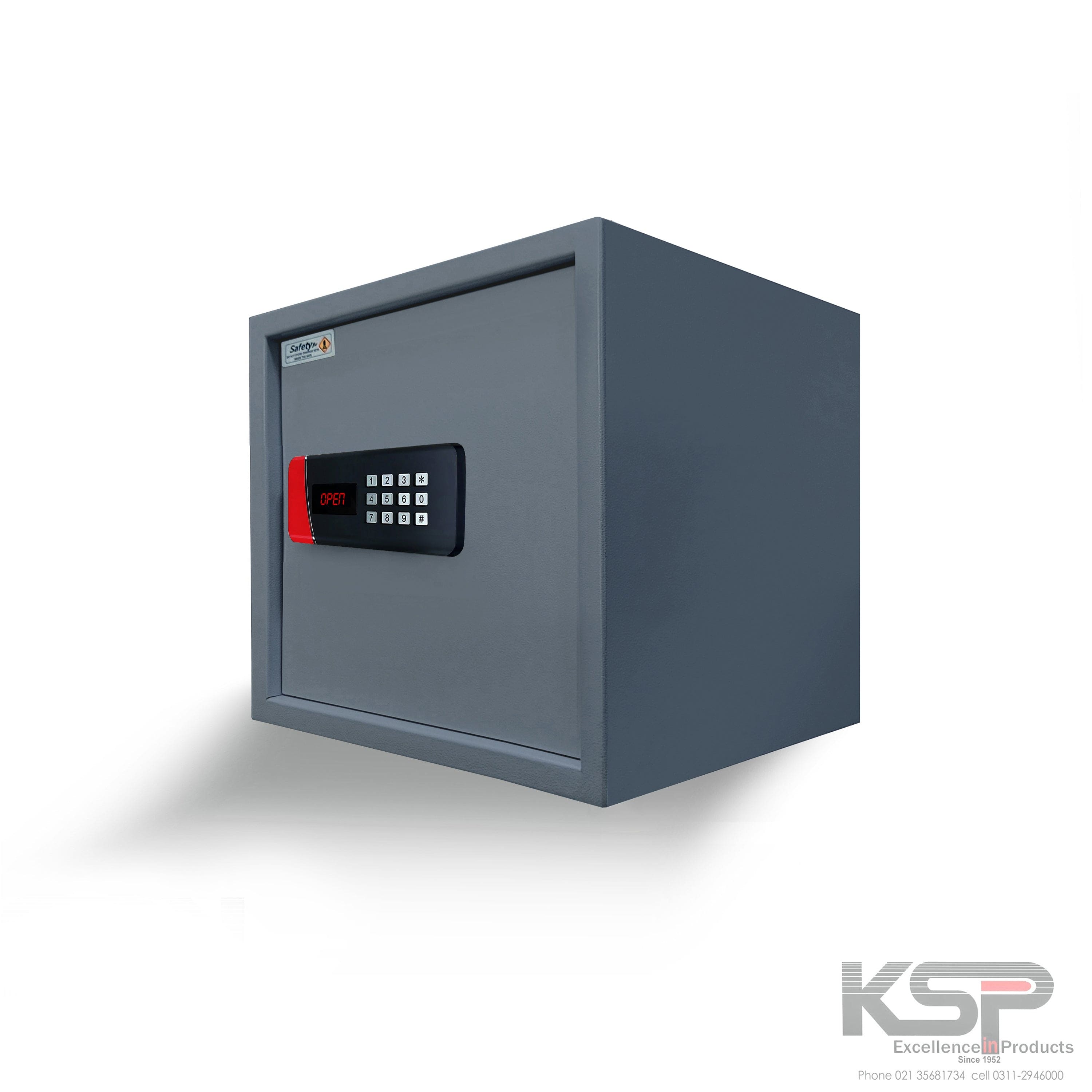 KSPSafe&Vault Digital Locker EM-30 grey security safe with electronic keypad lock