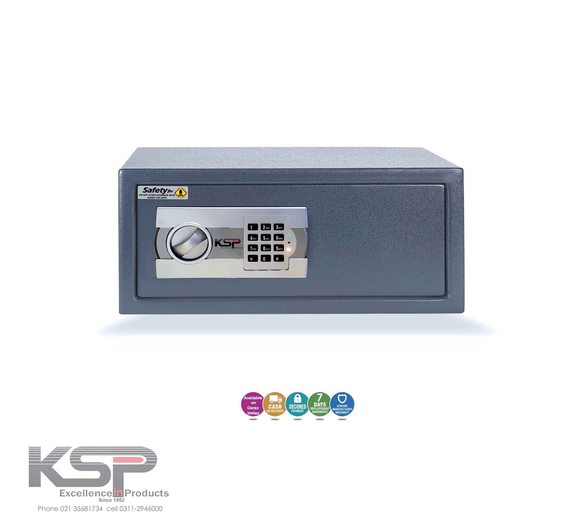 KSP Safe&Vault Digital Safe Locker EGL-40 with electronic keypad and secure locking system