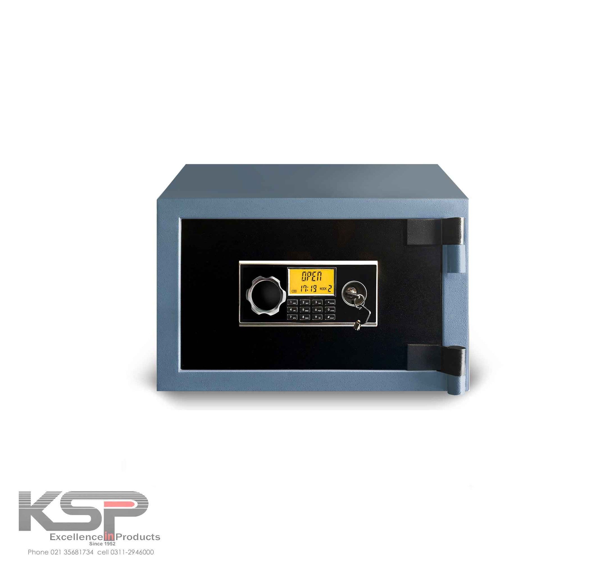 KSPSafe Vault compact electronic Security Safes with digital keypad rotary handle and key lock