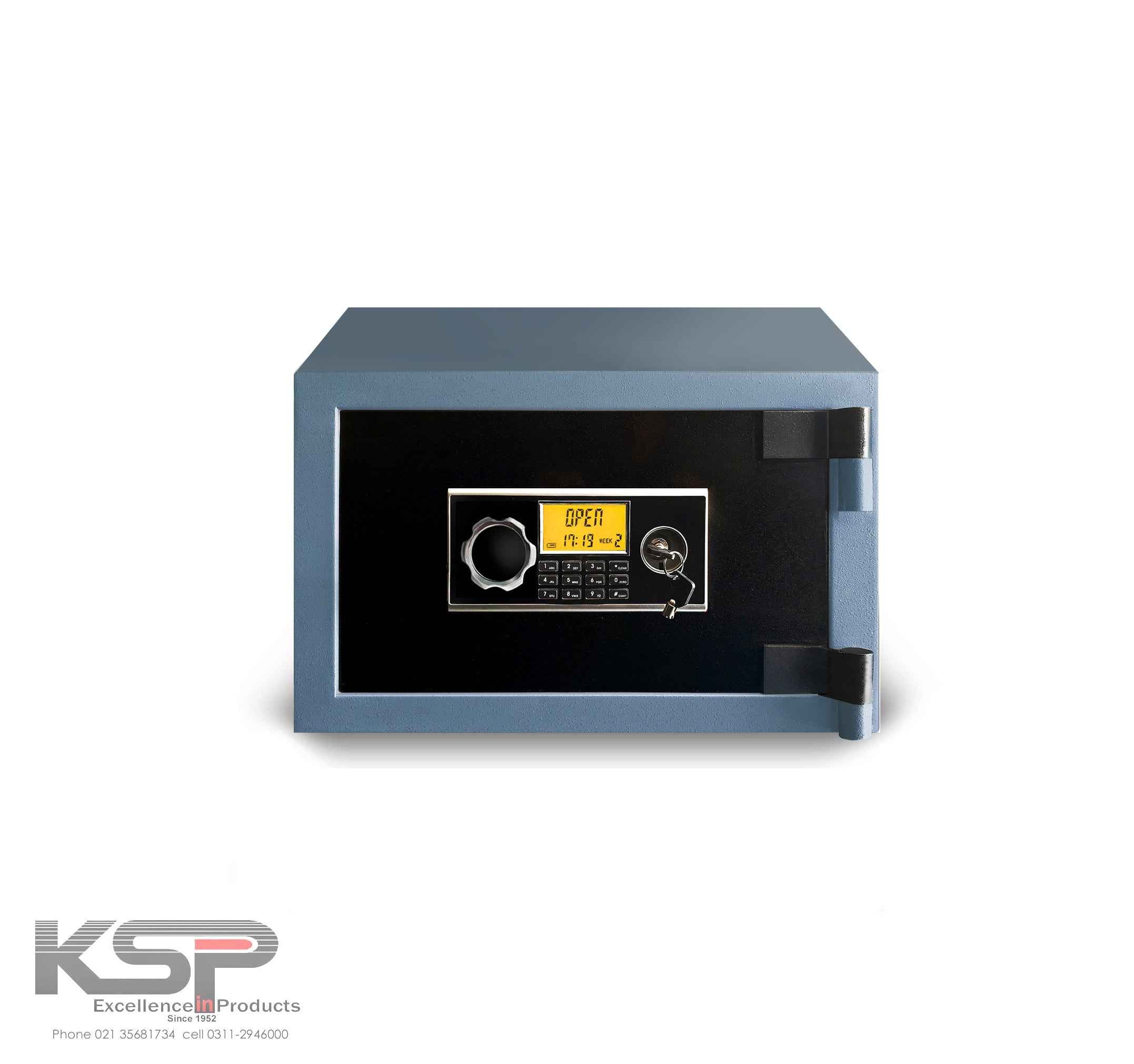 KSPSafe Vault compact electronic Security Safes with digital keypad rotary handle and key lock