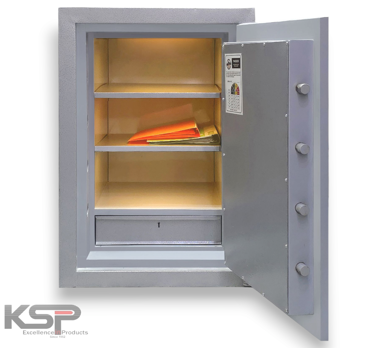 KSP FR-36 Manual Fire Resistance Safe with fireproof lining and spacious interior for secure storage