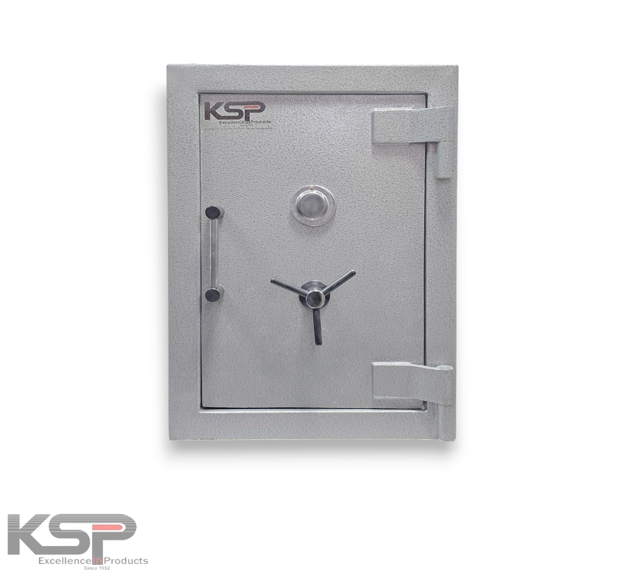 KSP Manual Fire Resistance FR-20 Safe with a secure locking mechanism in silver color