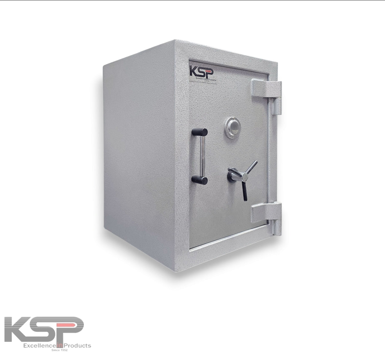 KSP Manual Fire Resistance FR-20 Safe with a sturdy design and secure locking mechanism in silver color